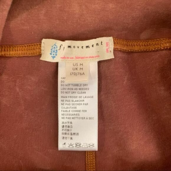 Free People Movement Women’s red marbled leggings medium - Picture 7 of 12